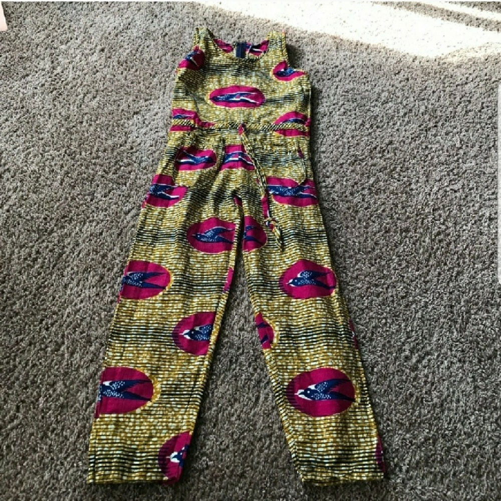 Kids Ankara print jumpsuit
